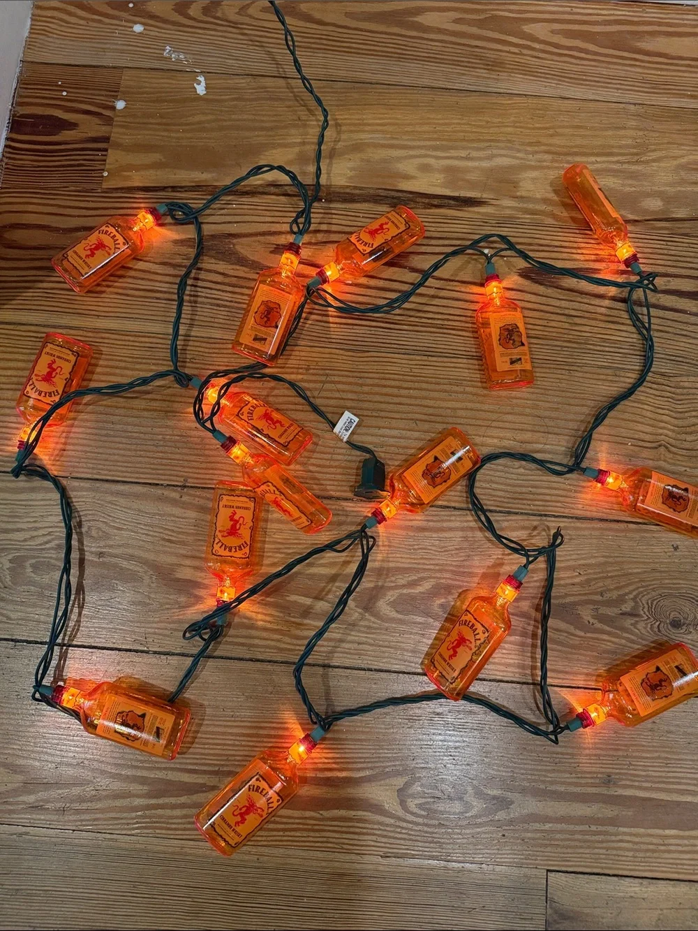 Fireball Cinnamon Whisky string lights